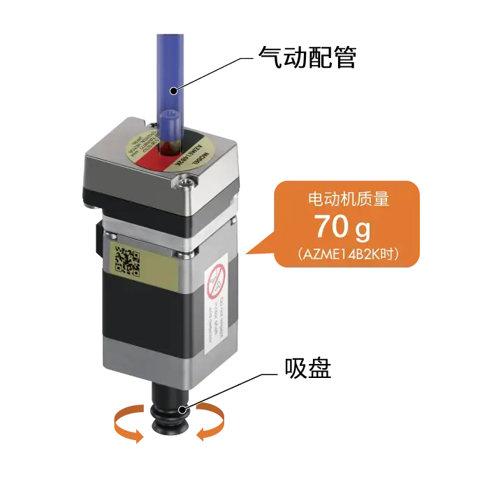 AZ系列中空轴中的吸附机构