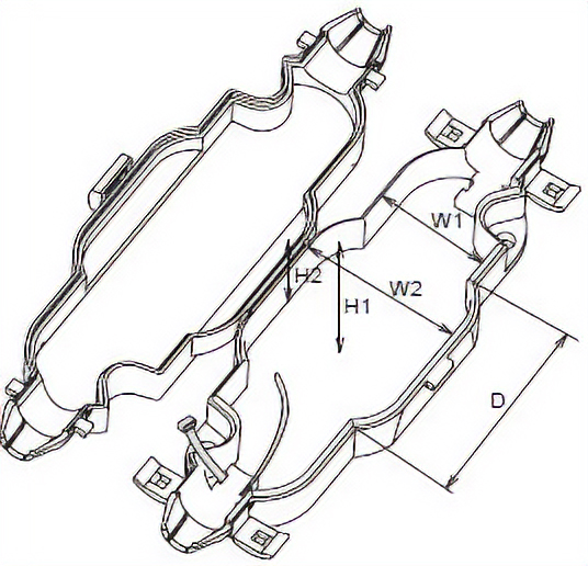 连接器盖 MAC-D容纳部尺寸