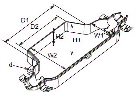 连接器盖 MAC-D02容纳部尺寸