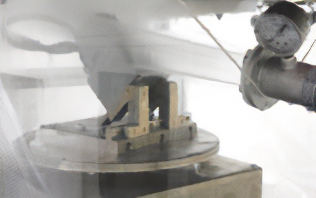 放水实验进行中的样子