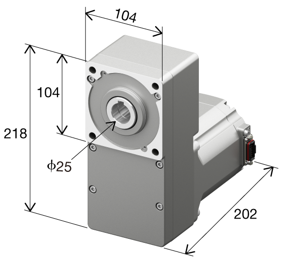 中空轴扁平减速机电动机尺寸