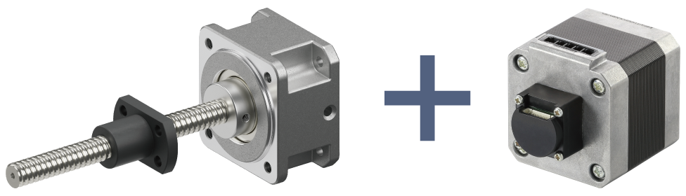 アタッチメントとエンコーダ付モーターの組み合わせ例