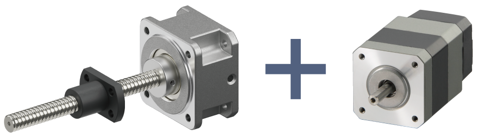 アタッチメントとAZモーターの組み合わせ例