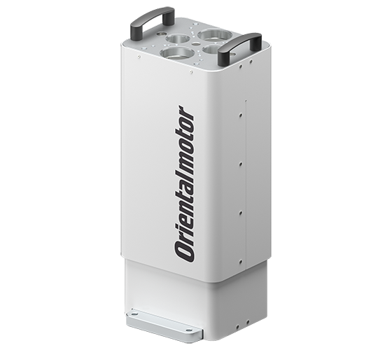 印有Oriental Motor标志的白色电动升降装置