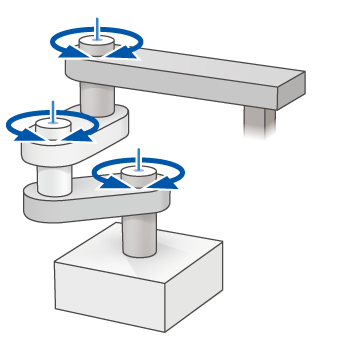 水平关节　3联杆 无升降轴