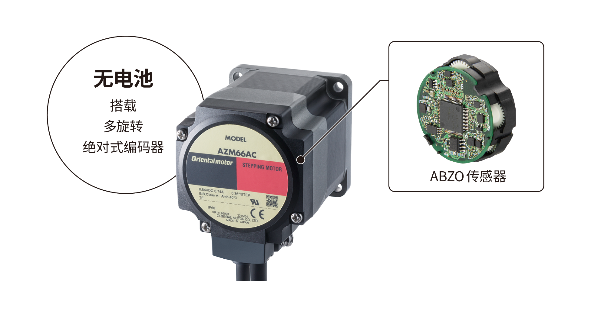 免电池 绝对式编码器搭载 AZ系列