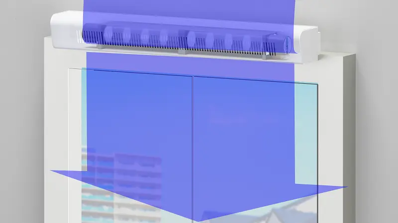 均匀且大范围送风