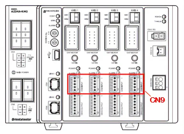 图：AZ系列 多轴驱动器　直接输入（CN9）